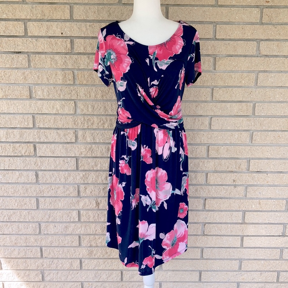 [west kei] Twist Front Floral Dress NWOT